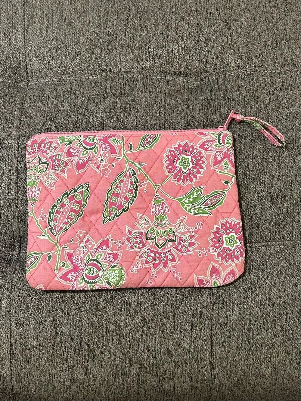 Tanya Lee Quilted Makeup Bag Pink Purse